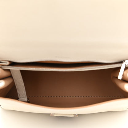 Delvaux Crispy Calfskin MM Brillant Satchel Ivory 5 of 9