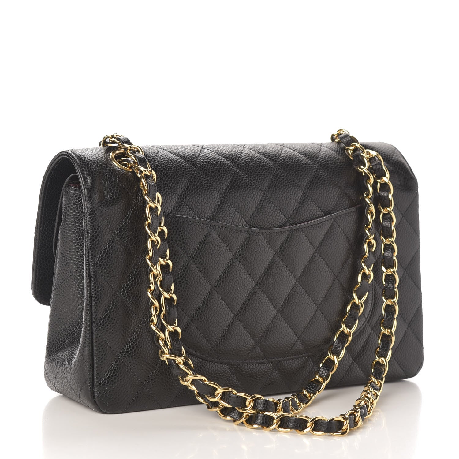 Chanel Caviar Quilted Medium Double Flap Black 3 of 10