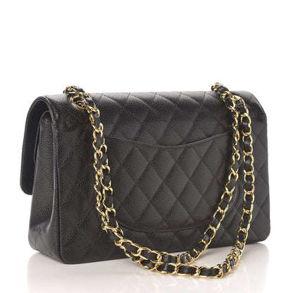 Chanel Caviar Quilted Medium Double Flap Black 3 of 10
