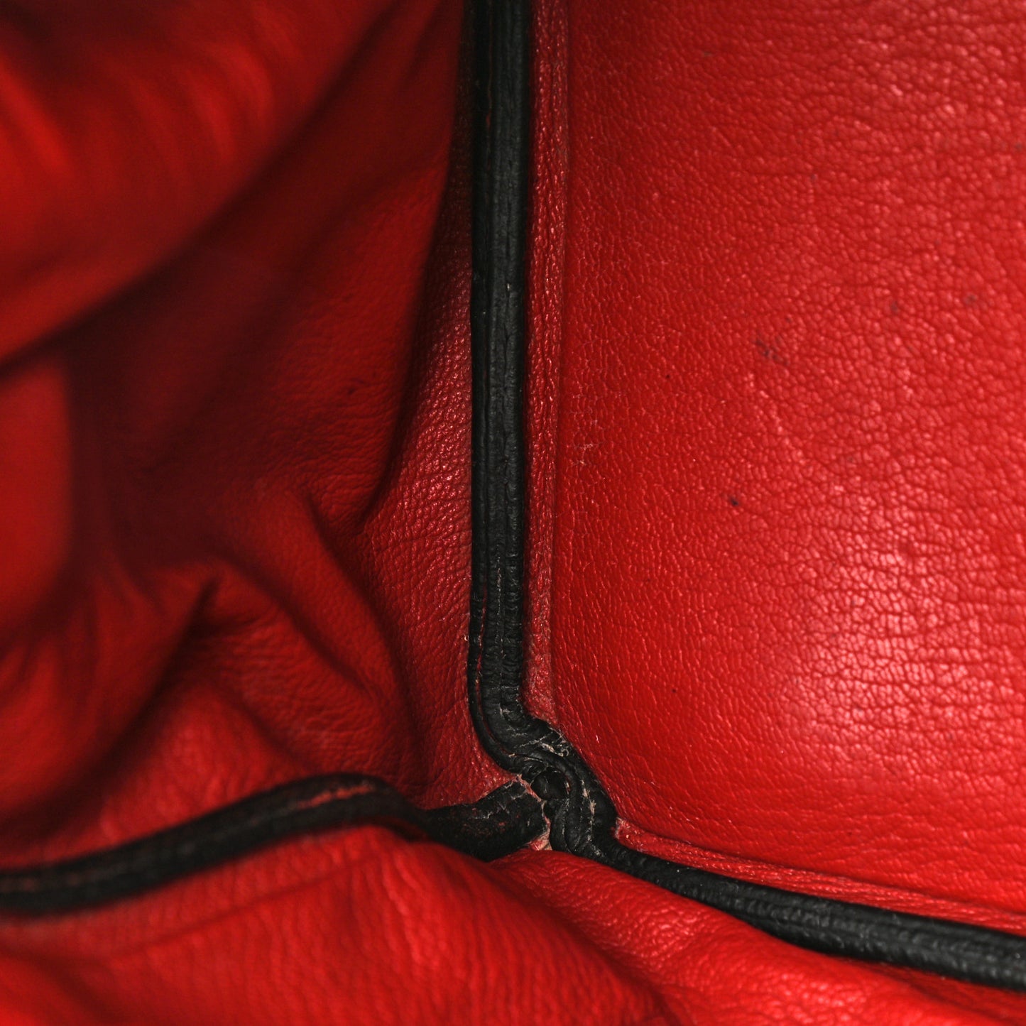 Togo Horseshoe Birkin 30 Chocolate Rouge Vif