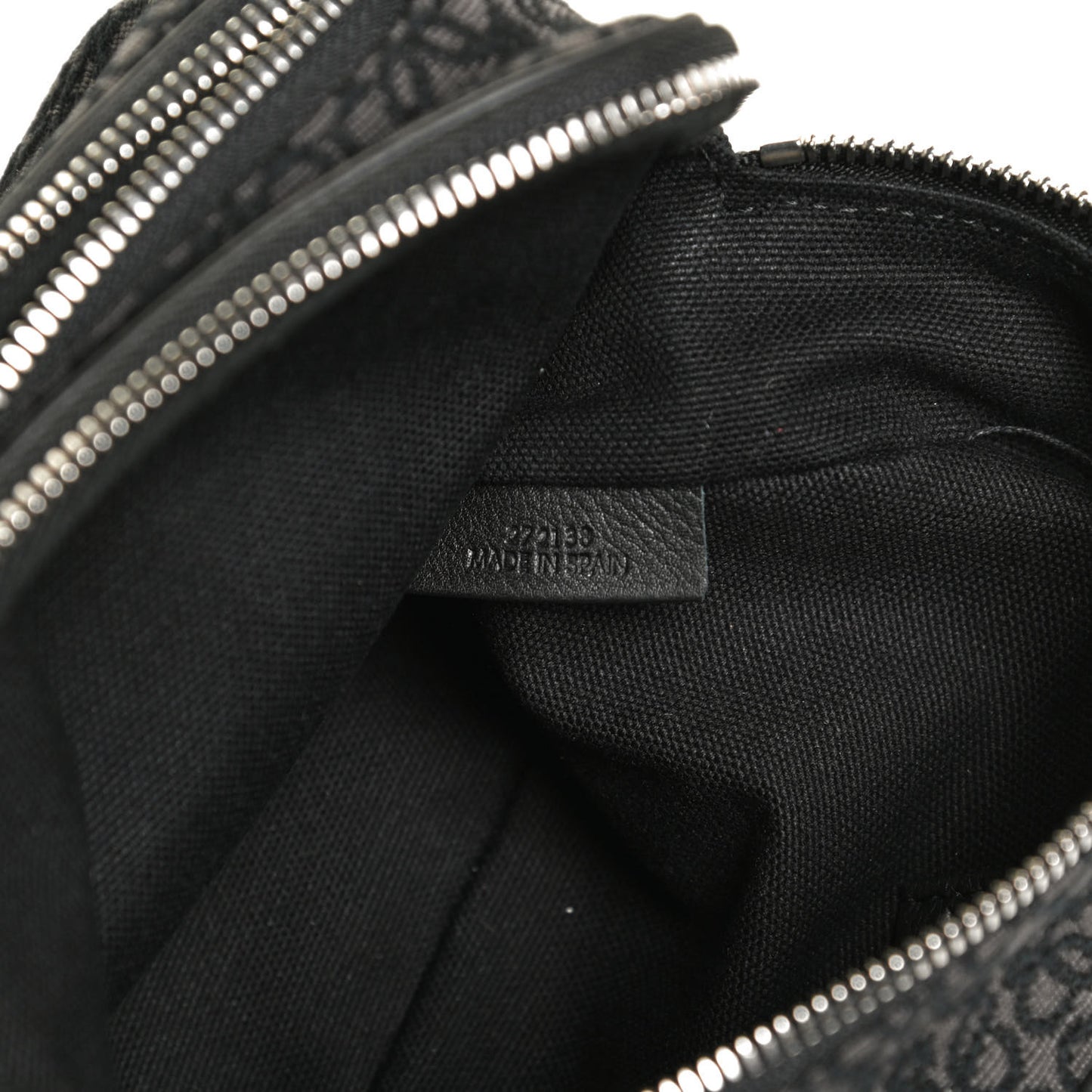 Jacquard Anagram Calfskin Mini Camera Bag Anthracite Black