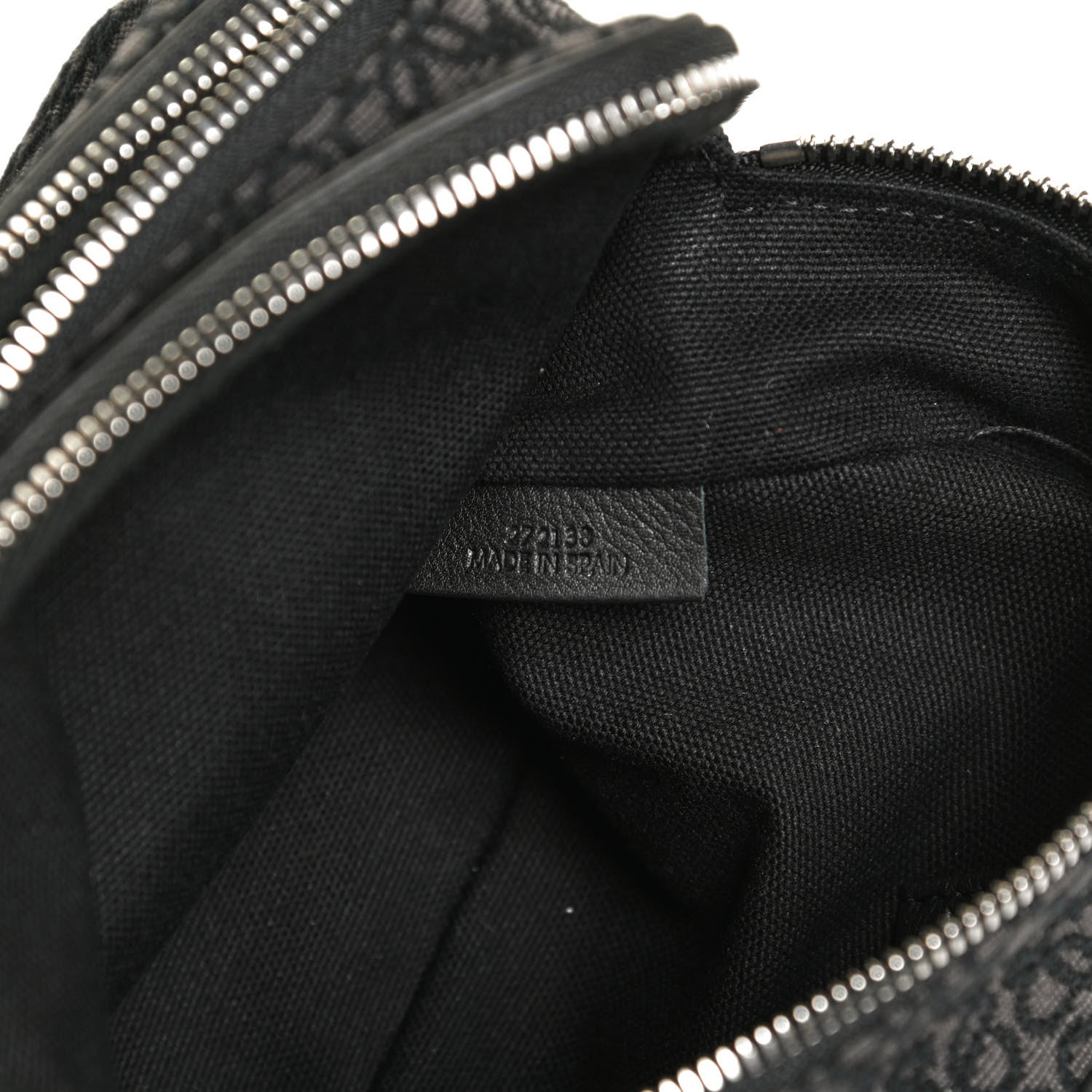 Loewe Jacquard Anagram Calfskin Mini Camera Bag Anthracite Black 7 of 10