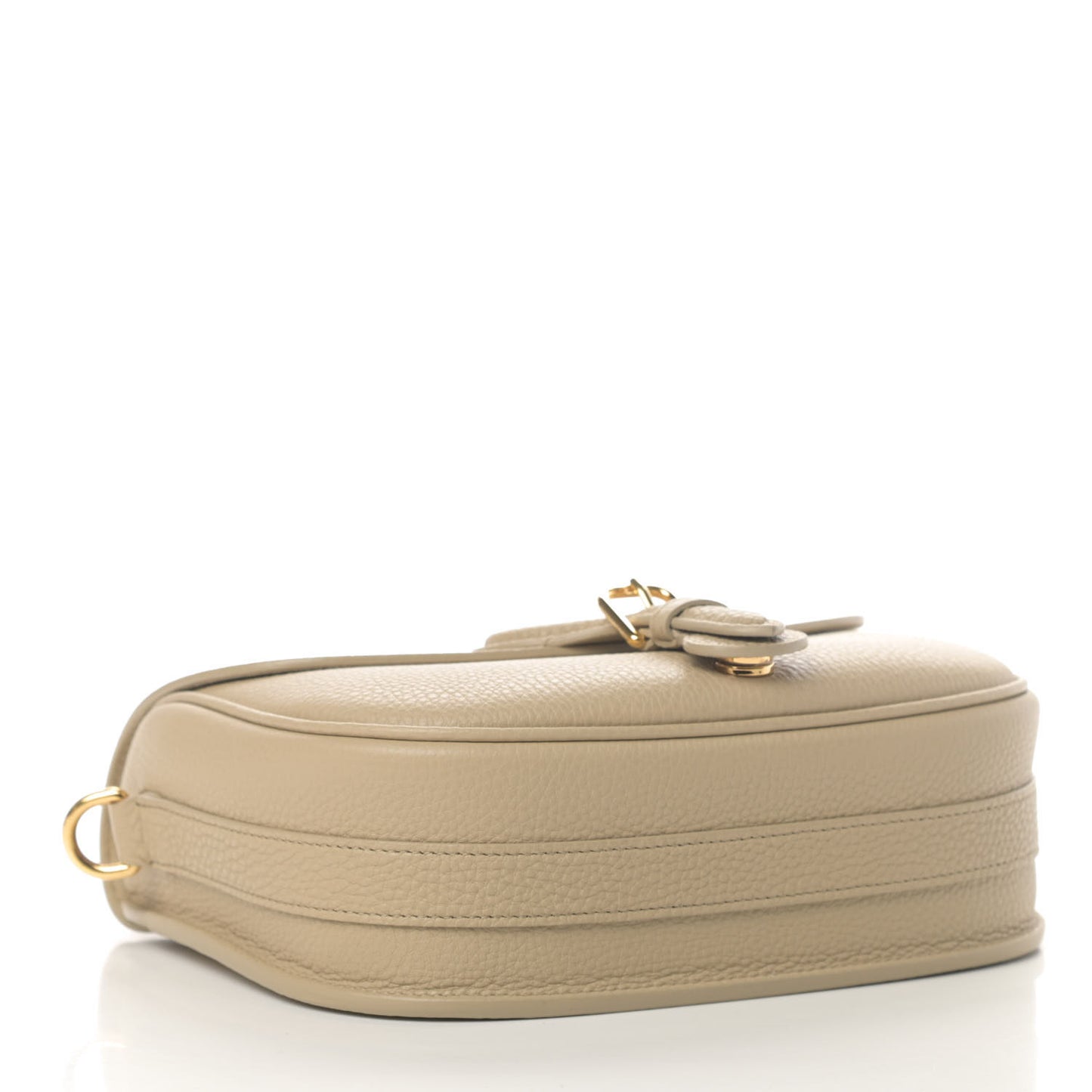 Grained Calfskin Medium Bobby Flap Beige
