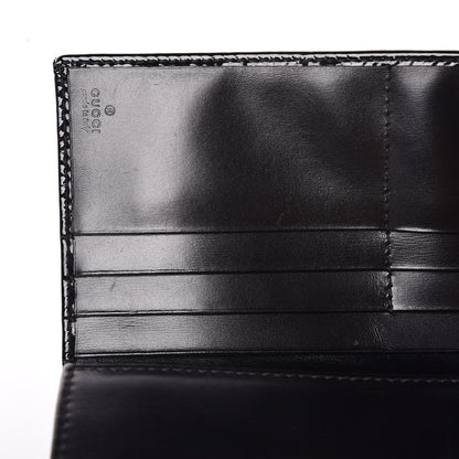 Gucci Patent Hysteria Continental Wallet Black 8 of 9