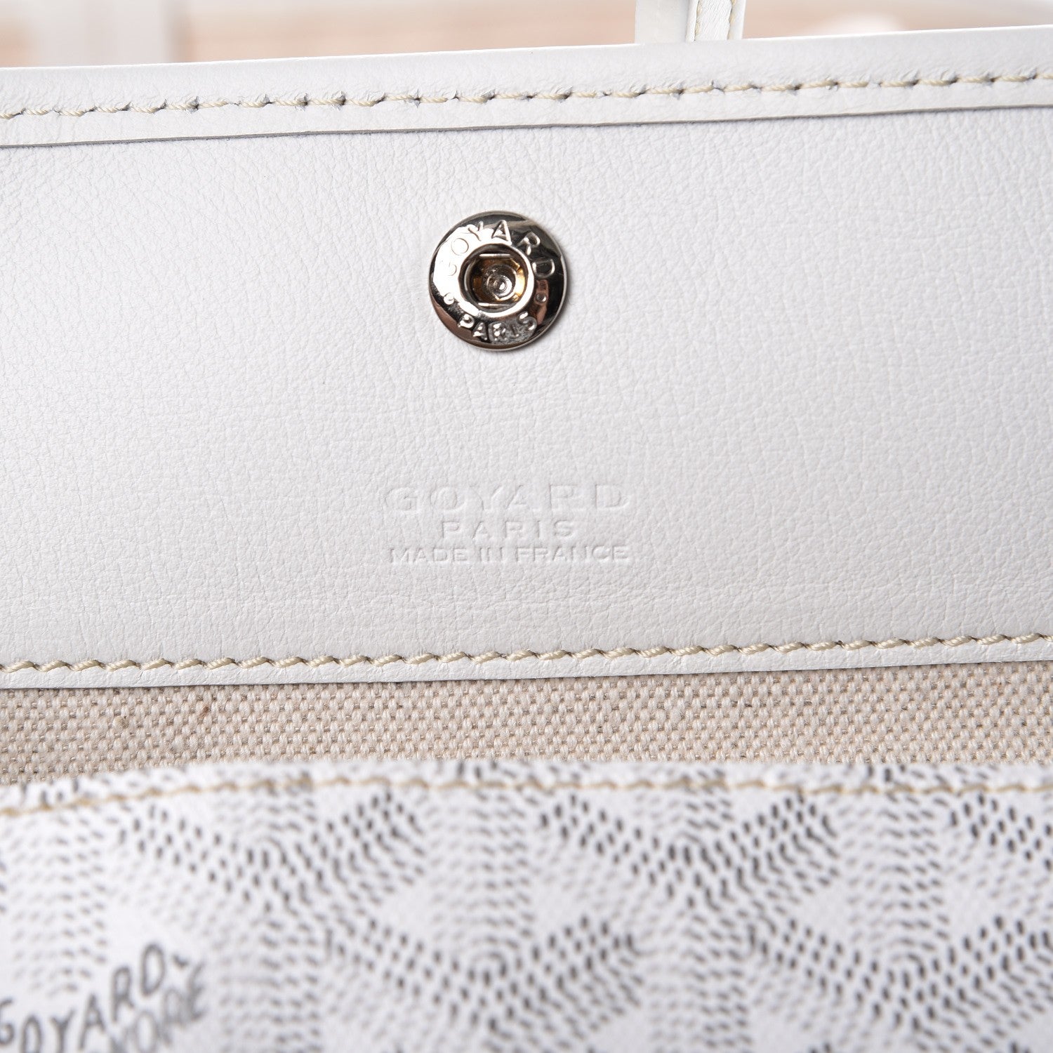 Goyard Goyardine Saint Louis PM White 9 of 10