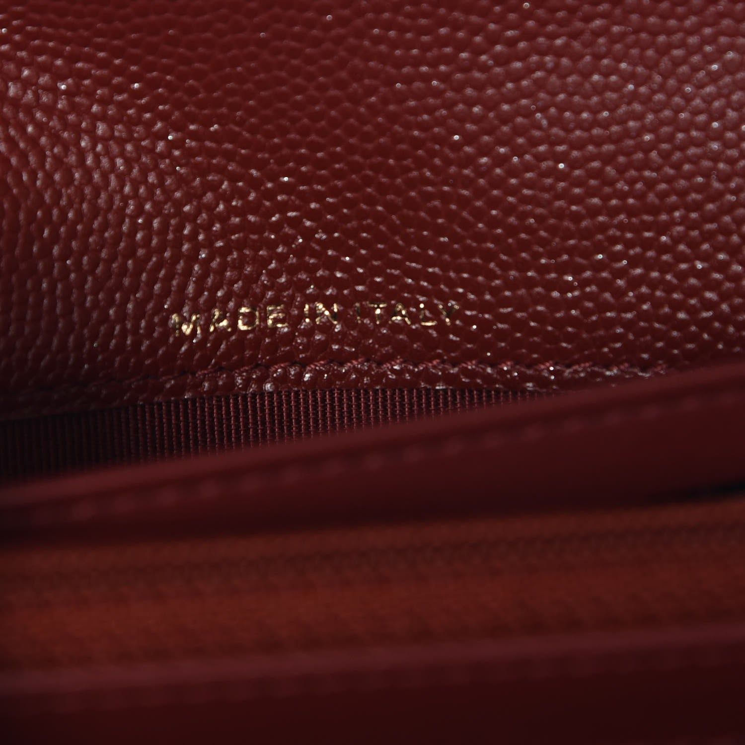Chanel Iridescent Caviar Quilted Medium Flap Wallet Burgundy 7 of 9