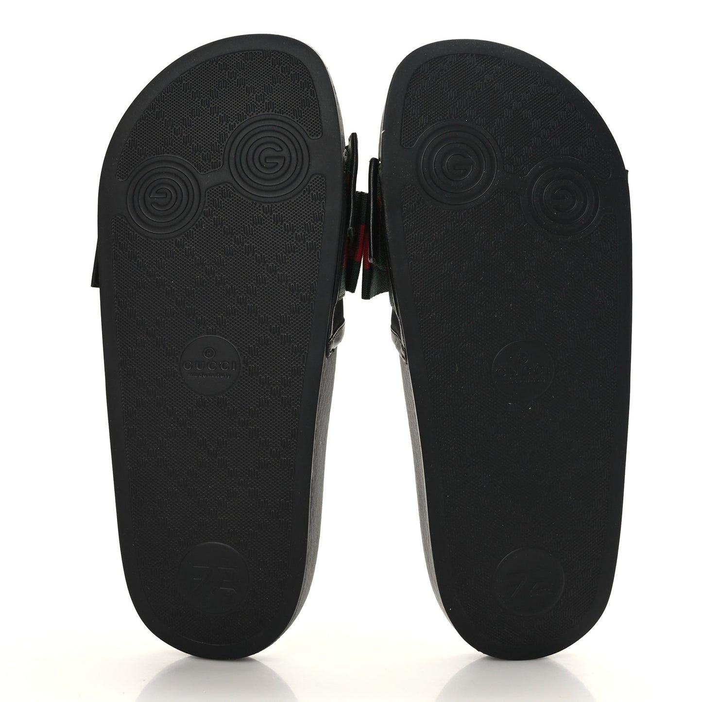 Satin Web Bow Slide Sandals 36 Black