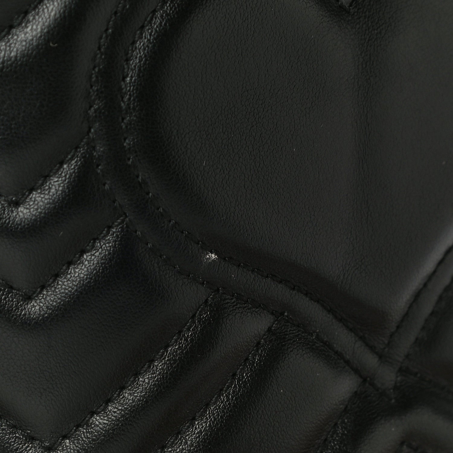 Gucci Calfskin Matelasse Mini GG Marmont 2.0 Bucket Bag Black 11 of 11