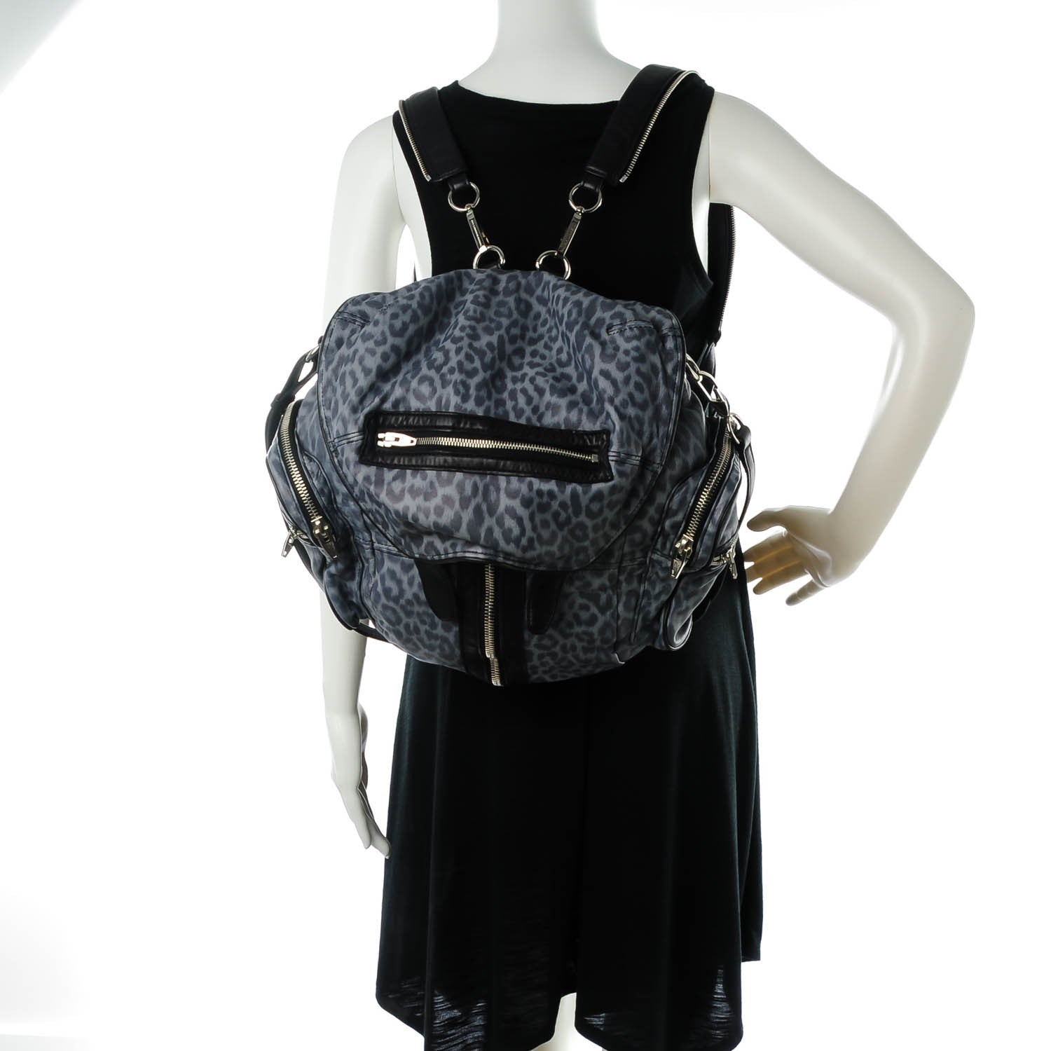 ALEXANDER WANG MARTI レオパード/バックパック Alexander Wang Washed Goatskin Leopard Printed Marti Backpack