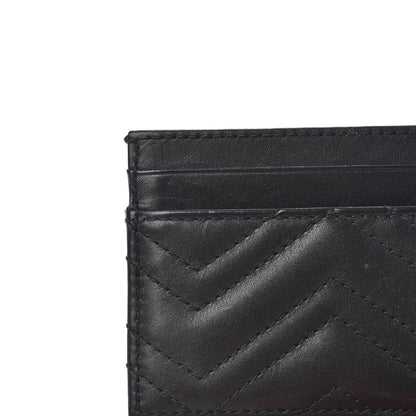 Gucci Calfskin Matelasse GG Marmont Card Holder Black 6 of 6