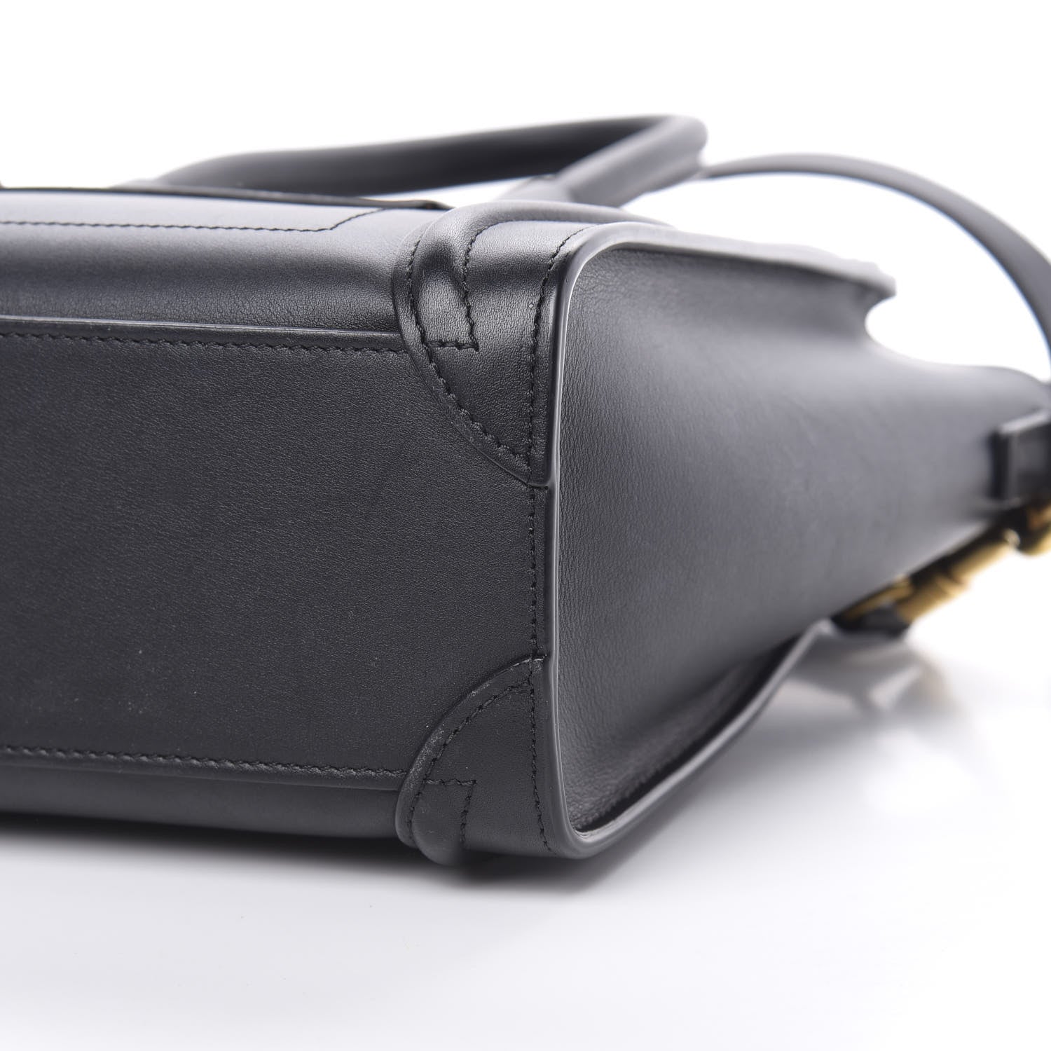 Celine Smooth Calfskin Nano Luggage Black 10 of 12