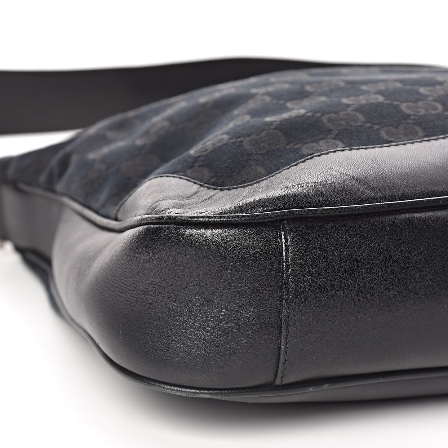 Monogram Bamboo Top Handle Bag Black