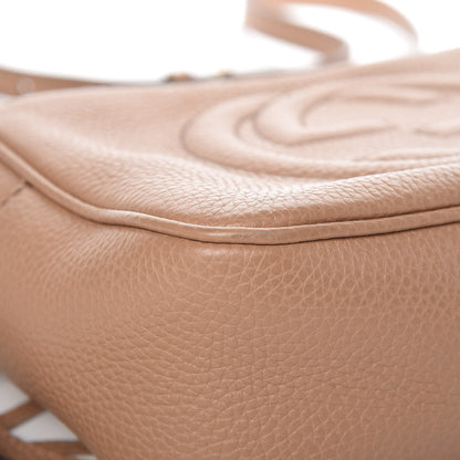 Gucci Pebbled Calfskin Small Soho Disco Bag Rose Beige 10 of 13