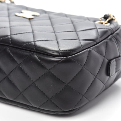 Chanel Lambskin Quilted Camera Case Black 10 of 10