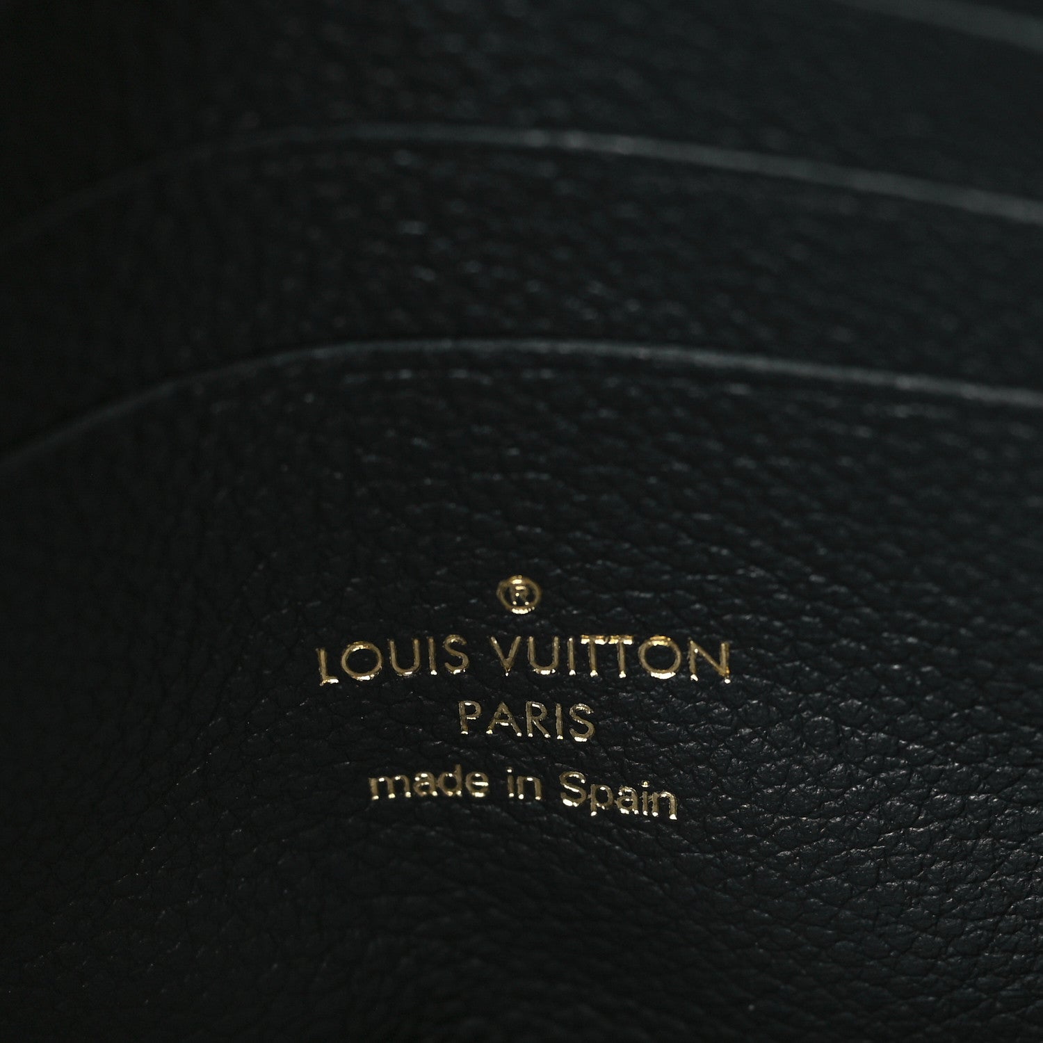 Louis Vuitton Empreinte Monogram Giant Double Zip Pochette Black Cream 7 of 10
