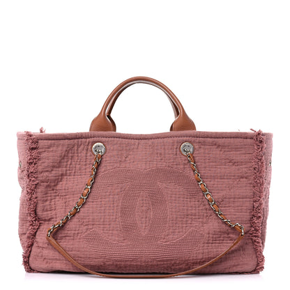 Chanel Canvas Extra Large Double Face Shopping Tote Dark Pink 1 of 12