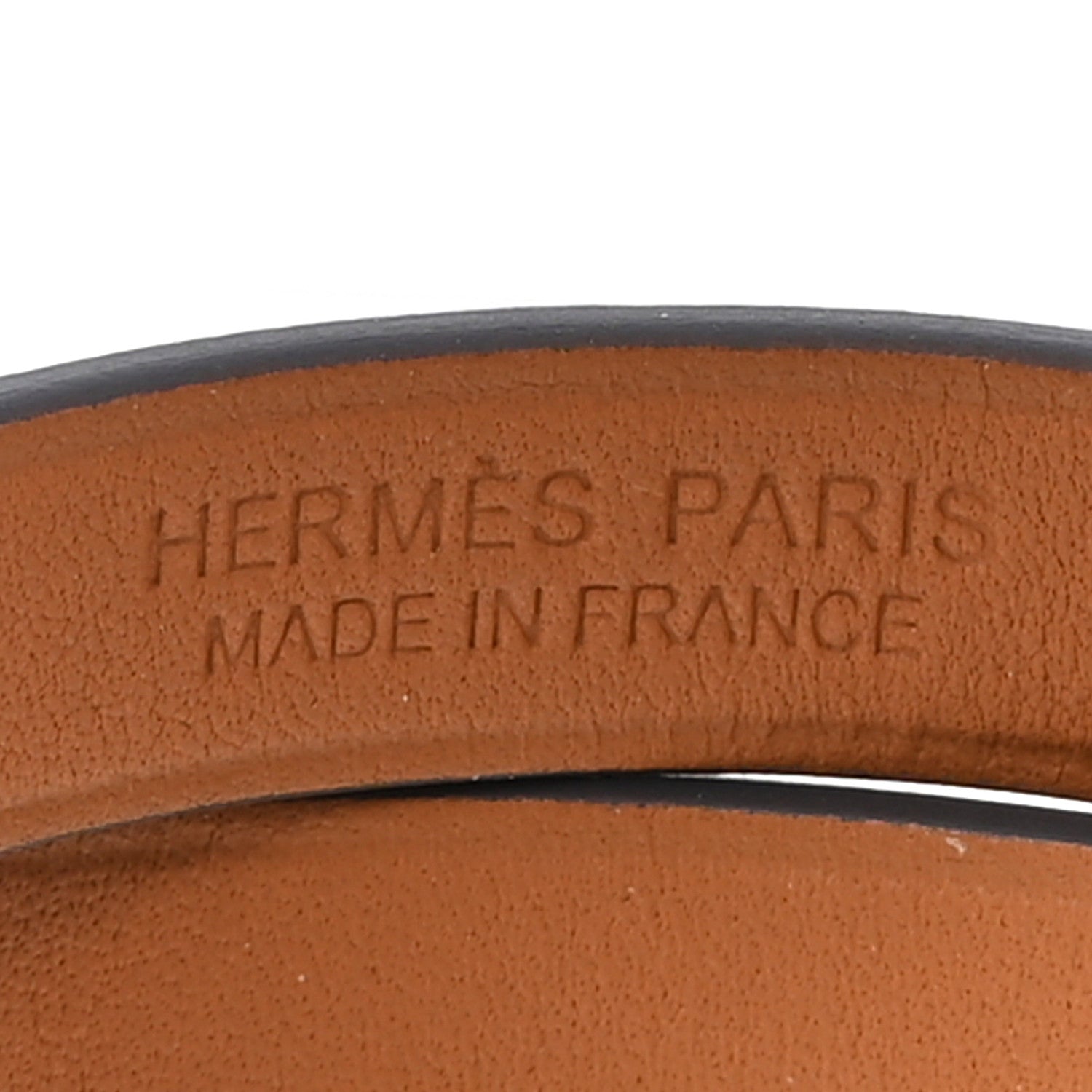 Hermes Metallic Chevre Chamkilight Double Tour Bracelet T2 Argent 4 of 5