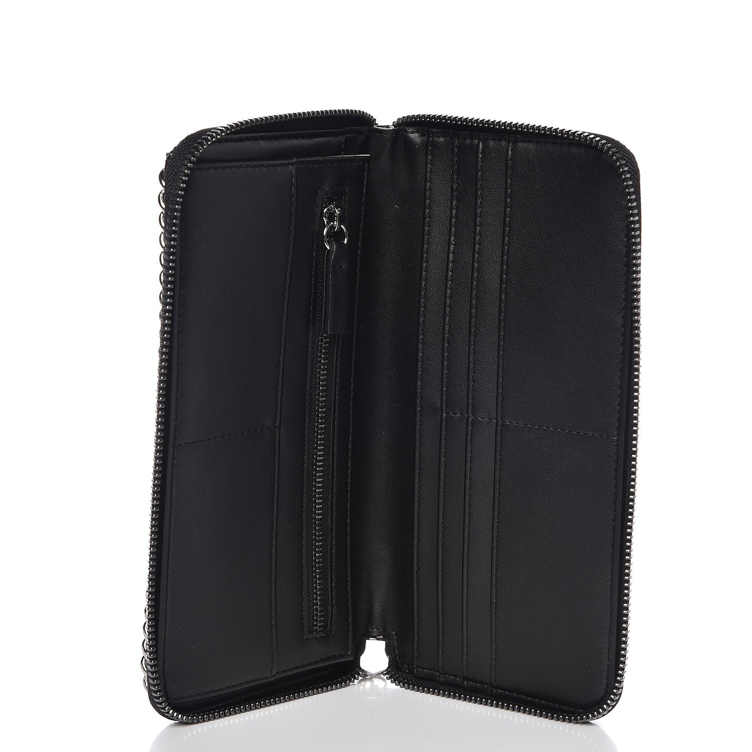 Stella McCartney Shaggy Deer Falabella Box Continental Wallet Black 5 of 7