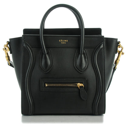 Celine Smooth Calfskin Nano Luggage Black 1 of 8