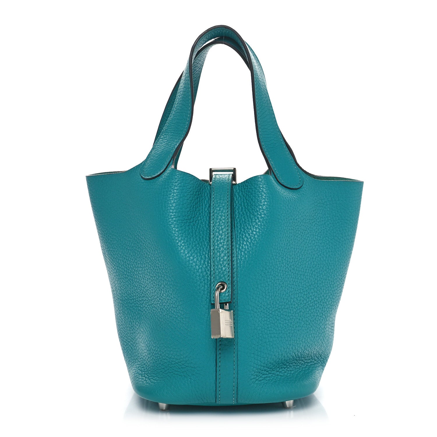 Hermes Taurillon Clemence Picotin Lock 18 PM Bleu Paon 1 of 10