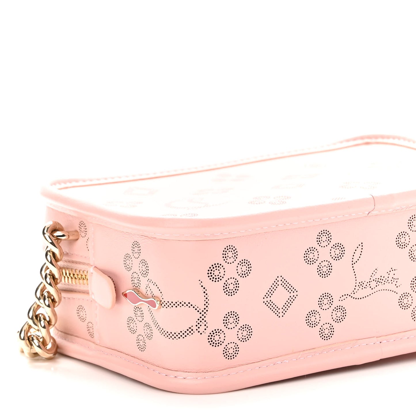 Calfskin Small Radioloubi Pink