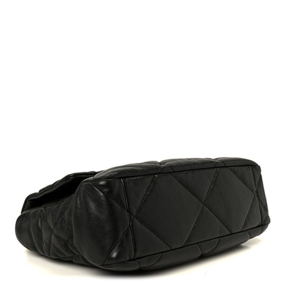 Chanel Goatskin Quilted Large Chanel 19 Flap Black 4 of 10