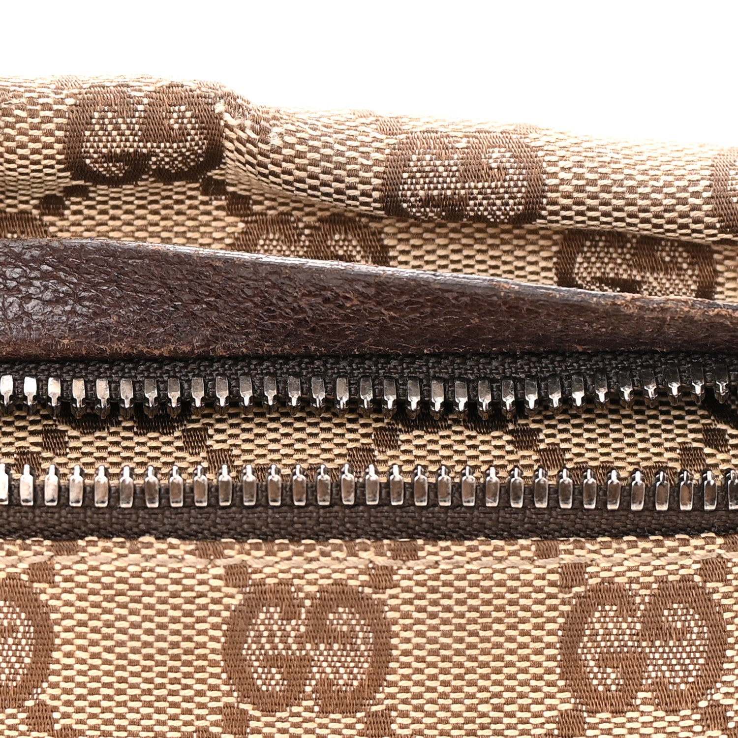 Gucci Monogram Double Pocket Belt Bag Dark Brown 13 of 17