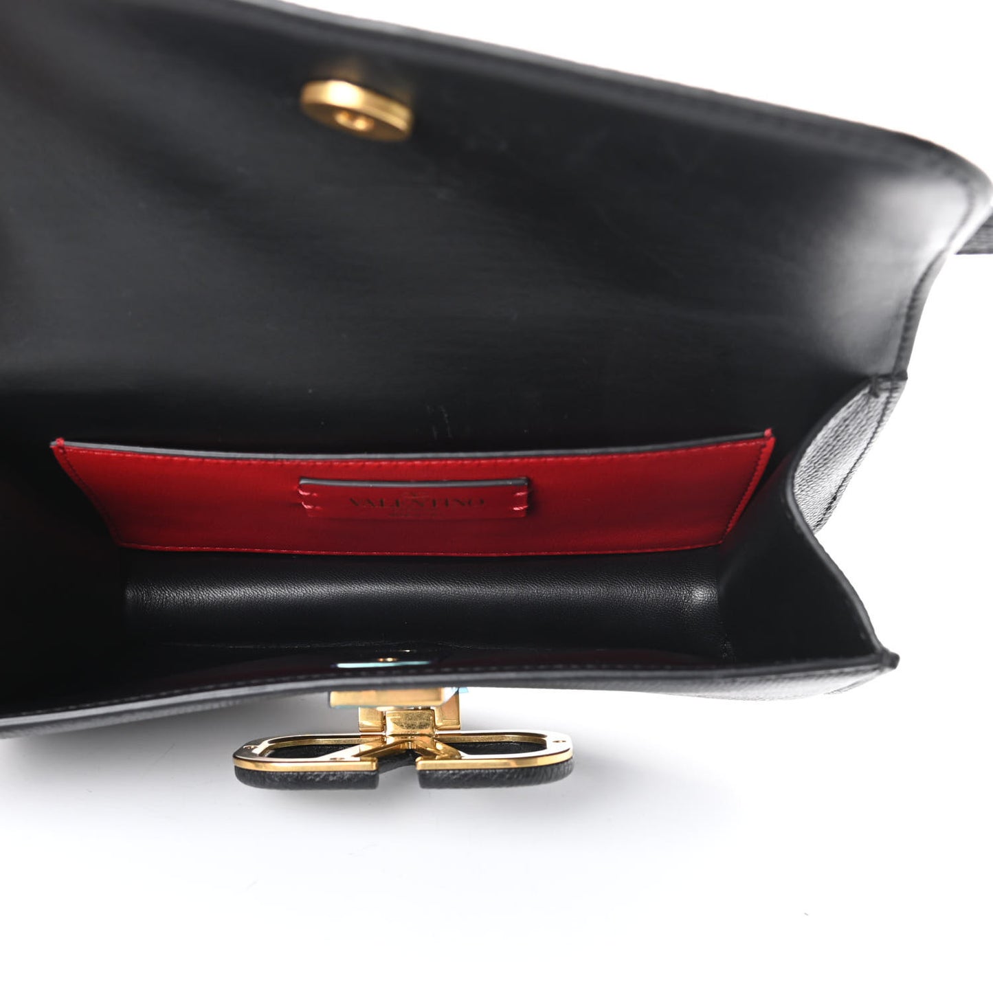 Grained Calfskin VSling Belt Bag Black