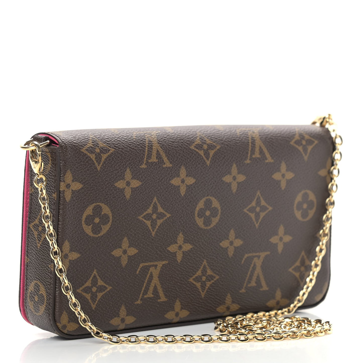 Monogram 2021 Christmas Animation Hollywood Pochette Felicie Chain Wallet Fuchsia