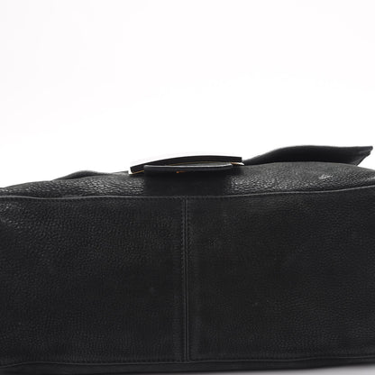 Fendi Vitello Savana Big Mama Baguette Black Tartaruga Natural 15 of 16