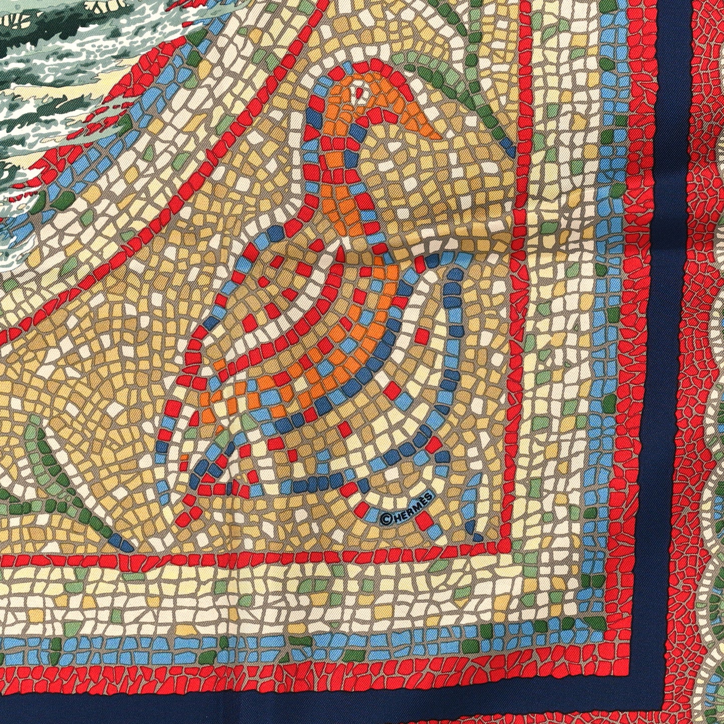 Silk Sous Le Cedre Scarf 90