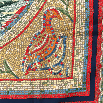 Hermes Silk Sous Le Cedre Scarf 90 4 of 5