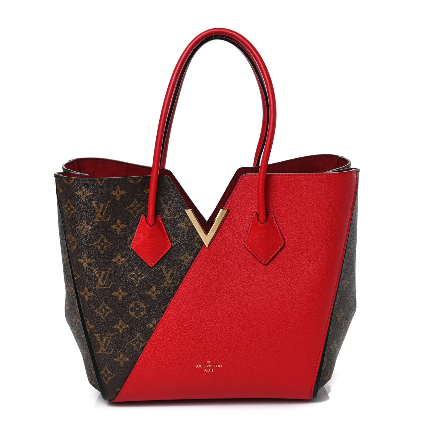 Calfskin Monogram Kimono Tote Cherry