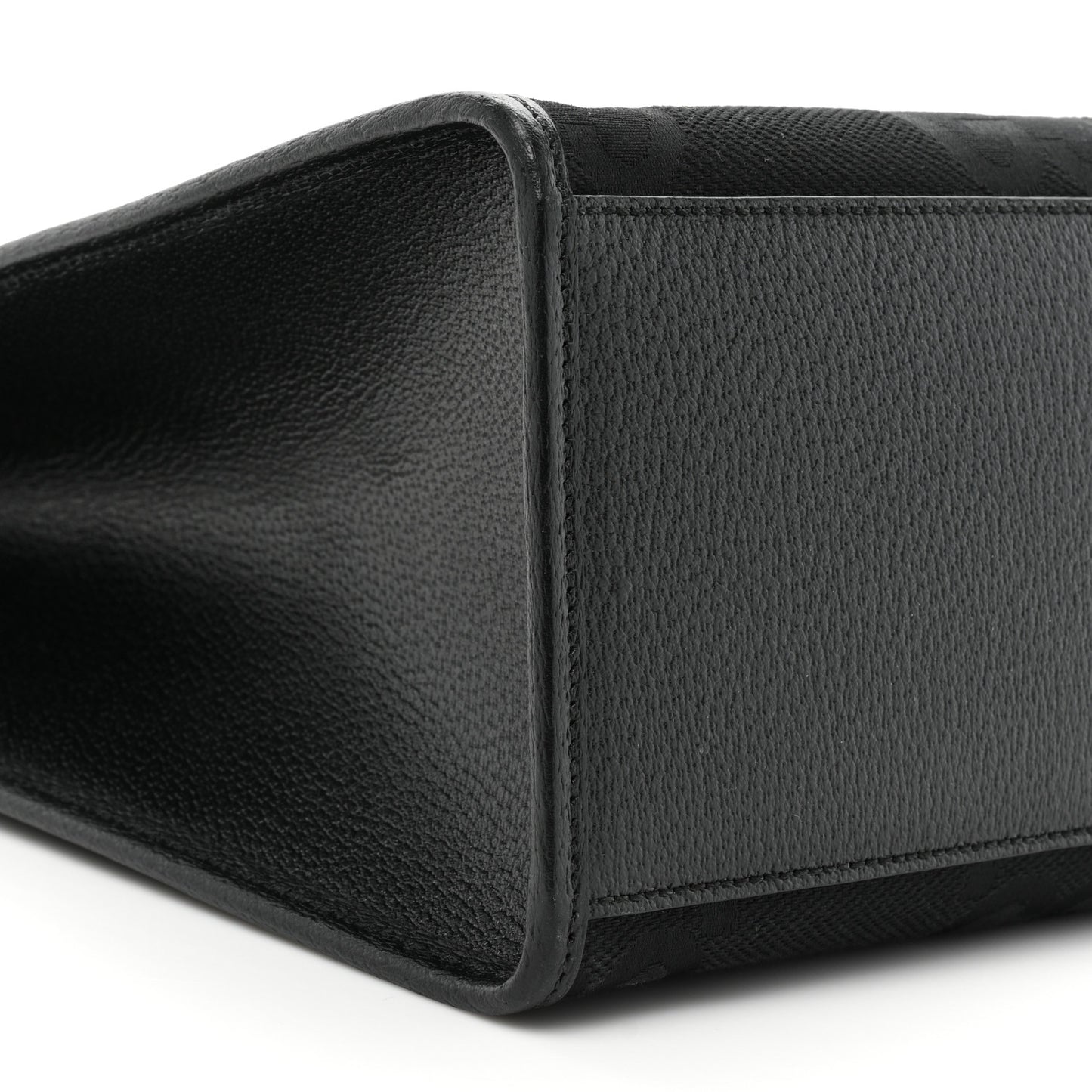 Monogram Jumbo GG Textured Dollar Calfskin Tote Bag Black