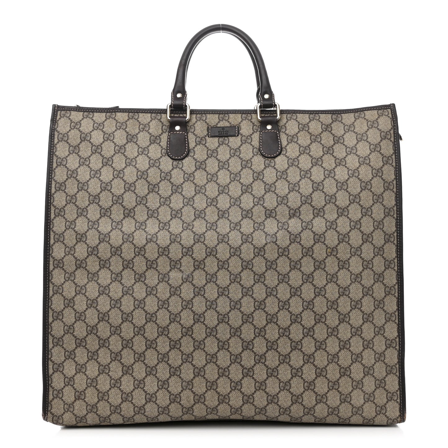GG Plus Monogram XL Tote Dark Brown