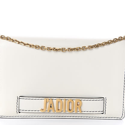 Christian Dior Calfskin J'Adior Wallet on Chain Pouch Off White 6 of 8