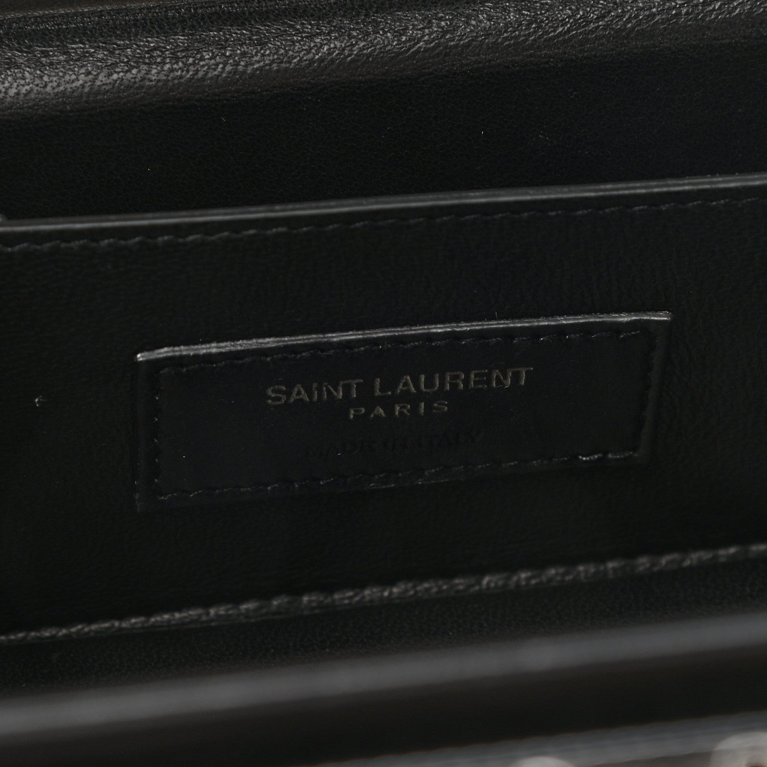 Saint Laurent Patent Jerry Cube Box Clutch Black 6 of 7