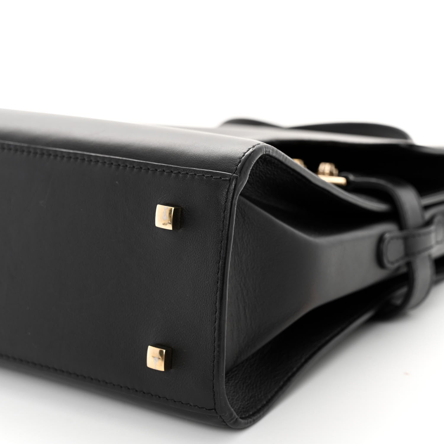 Delvaux Calfskin MM Tempete Satchel Black 10 of 10