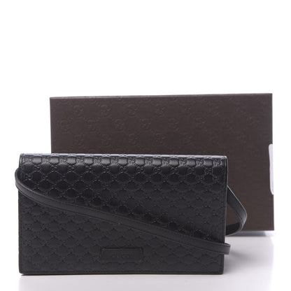 Gucci Microguccissima Crossbody Wallet Black 10 of 10
