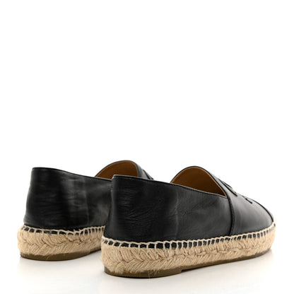 Chanel Lambskin CC Espadrilles 38 Black 4 of 10