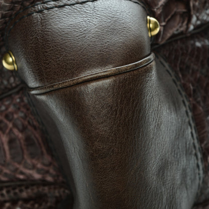Gucci Python Large Jockey Hobo Brown 10 of 12