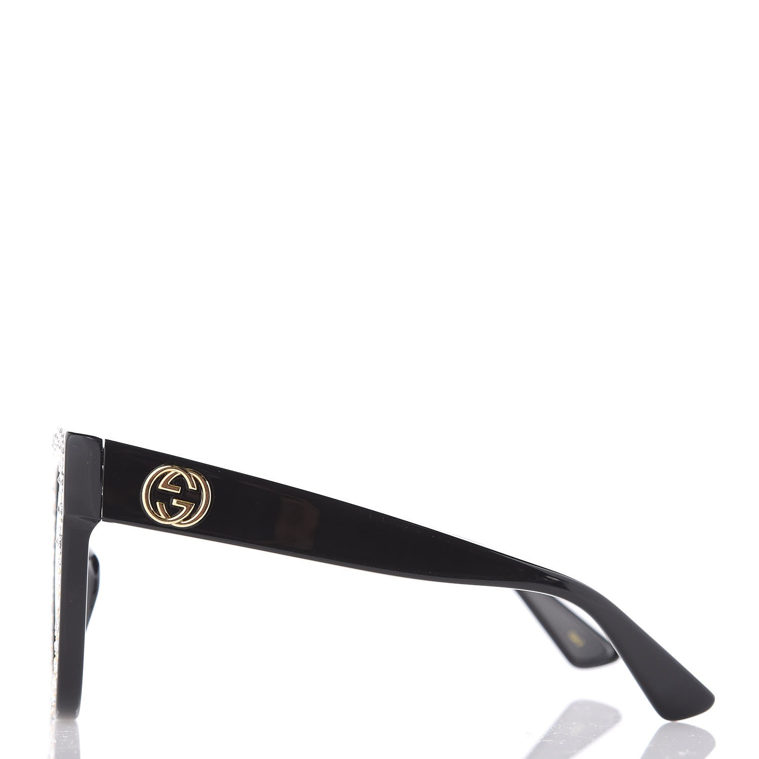 Gucci Acetate Stars Cat Eye Sunglasses GG0116S Black 2 of 6