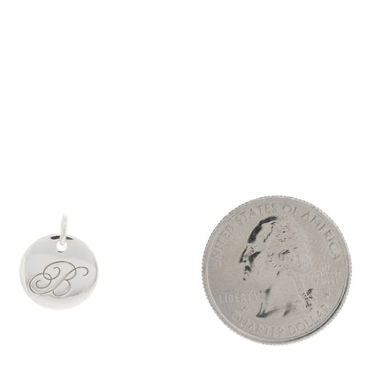 Tiffany Sterling Silver Letter B Disc Charm 2 of 4