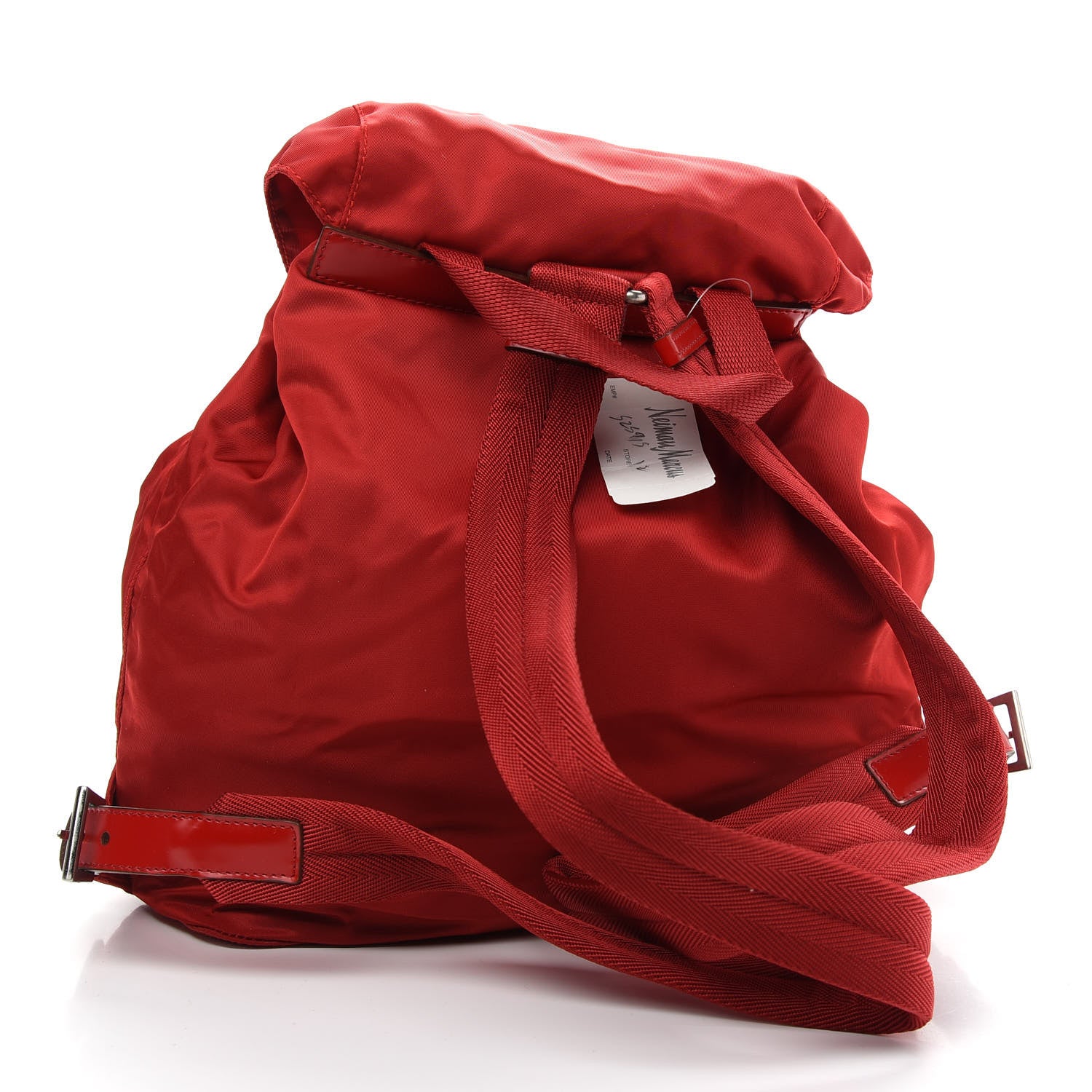 Prada Nylon Vela Single Buckle Backpack Rosso 3 of 8