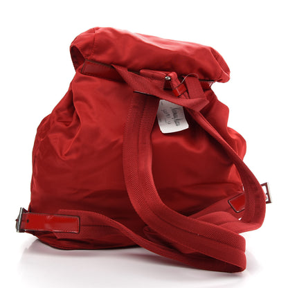 Prada Nylon Vela Single Buckle Backpack Rosso 3 of 8