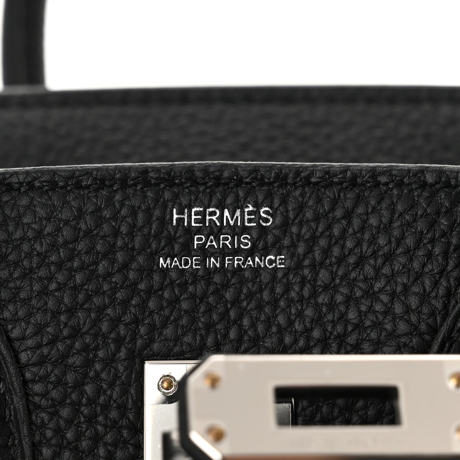 Hermes Togo Birkin 25 Black 6 of 11