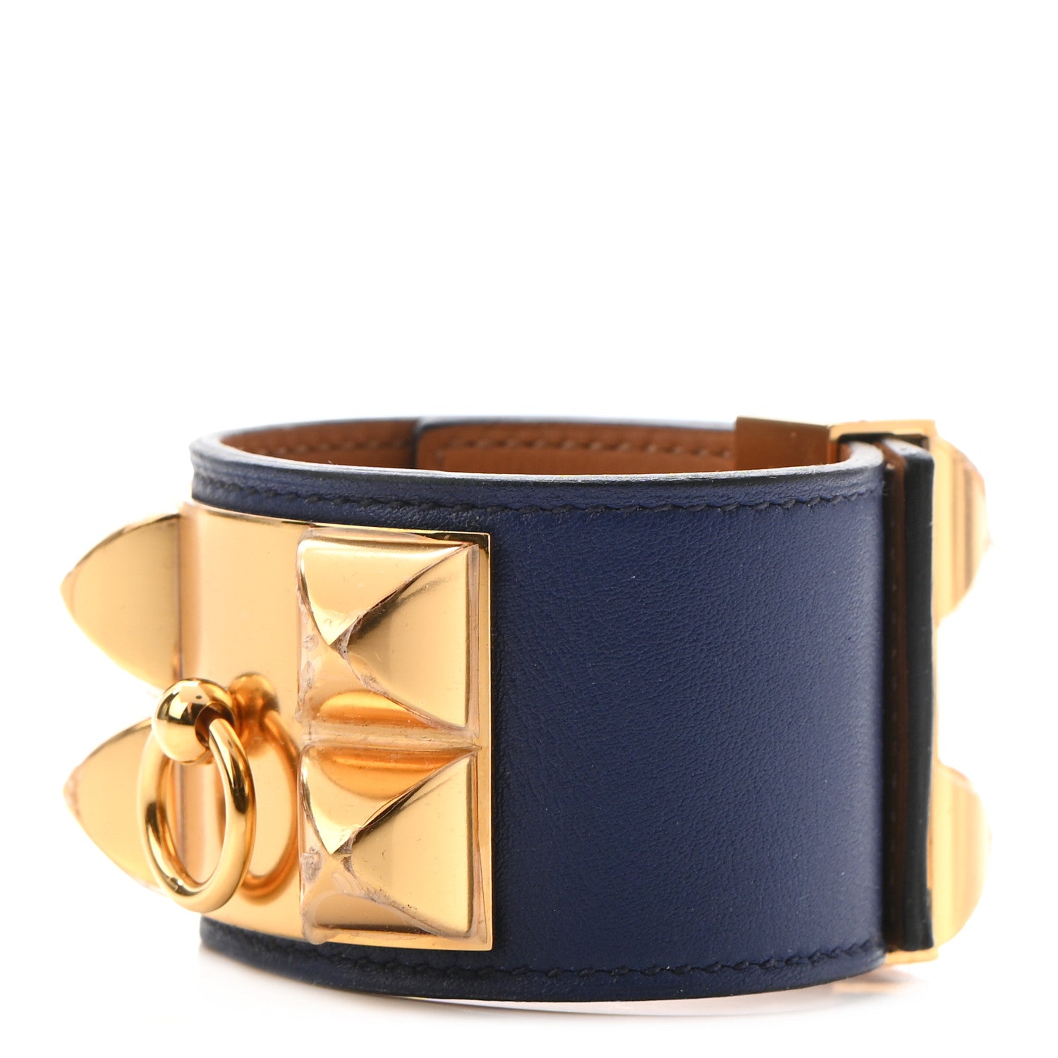 Hermes Swift Collier de Chien CDC Bracelet S Bleu Saphir 1 of 10