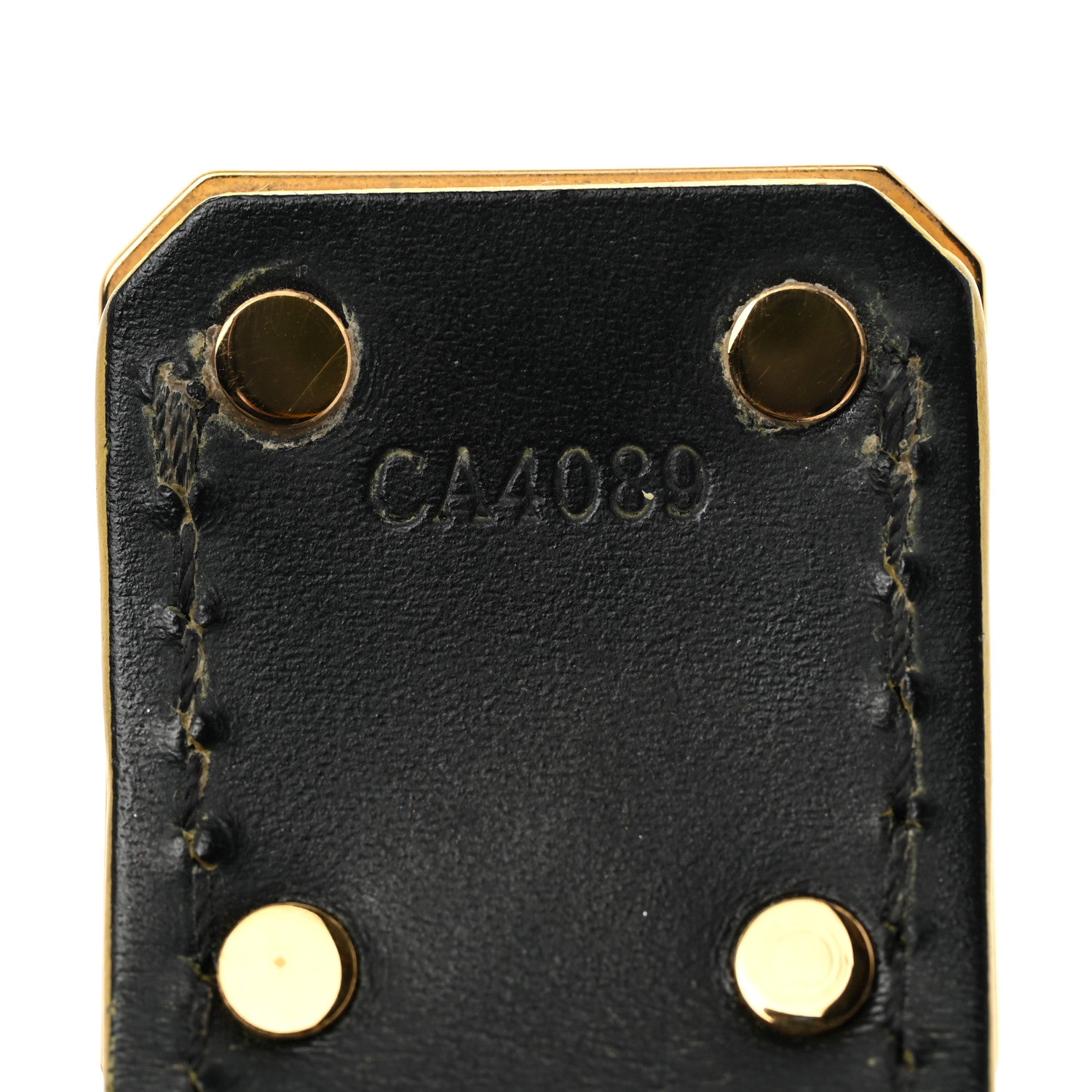 Louis Vuitton Chevre Suhali Turn Lock Bracelet 17 Black 5 of 6