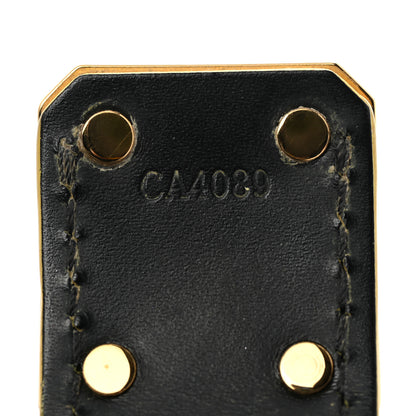 Louis Vuitton Chevre Suhali Turn Lock Bracelet 17 Black 5 of 6