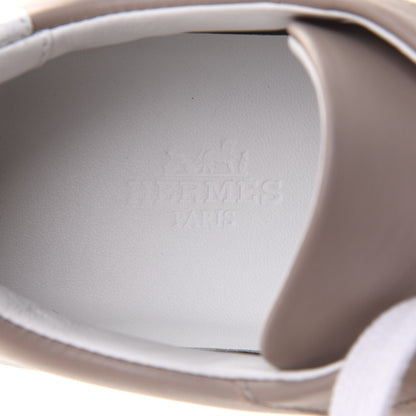 Hermes Calfskin Womens Advantage Sneakers 36 Beige Rose 7 of 10